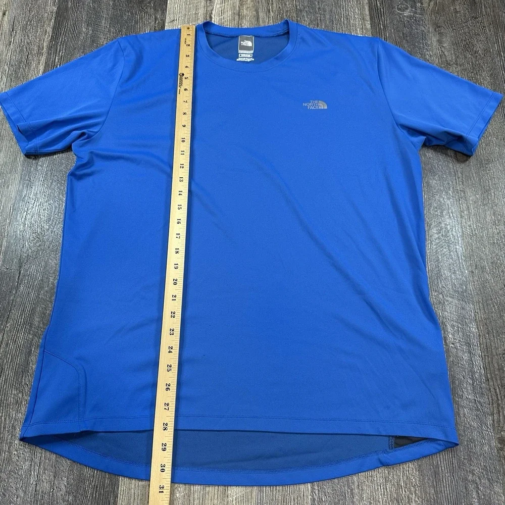 The North Face Mens Vaporwick Shirt Tee Blue Hiking Outdoor Cycling‎ Size XL-XXL